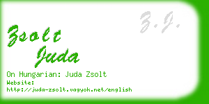 zsolt juda business card
